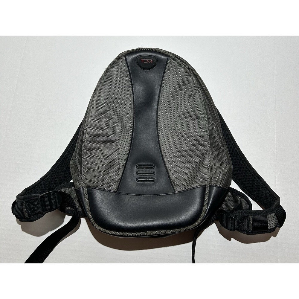 Tumi Backpack Mens Olive Green Nylon Casual Luggage Carry On Outdoor Bag
